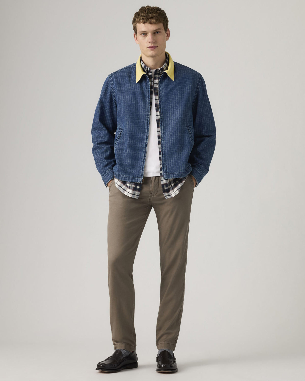 Levi's® XX Chino Standard II Regular Tapered Mens Chinos - Maitake Brown Linen Blend | Levi's® Chinos & Trousers | JEANSTORE