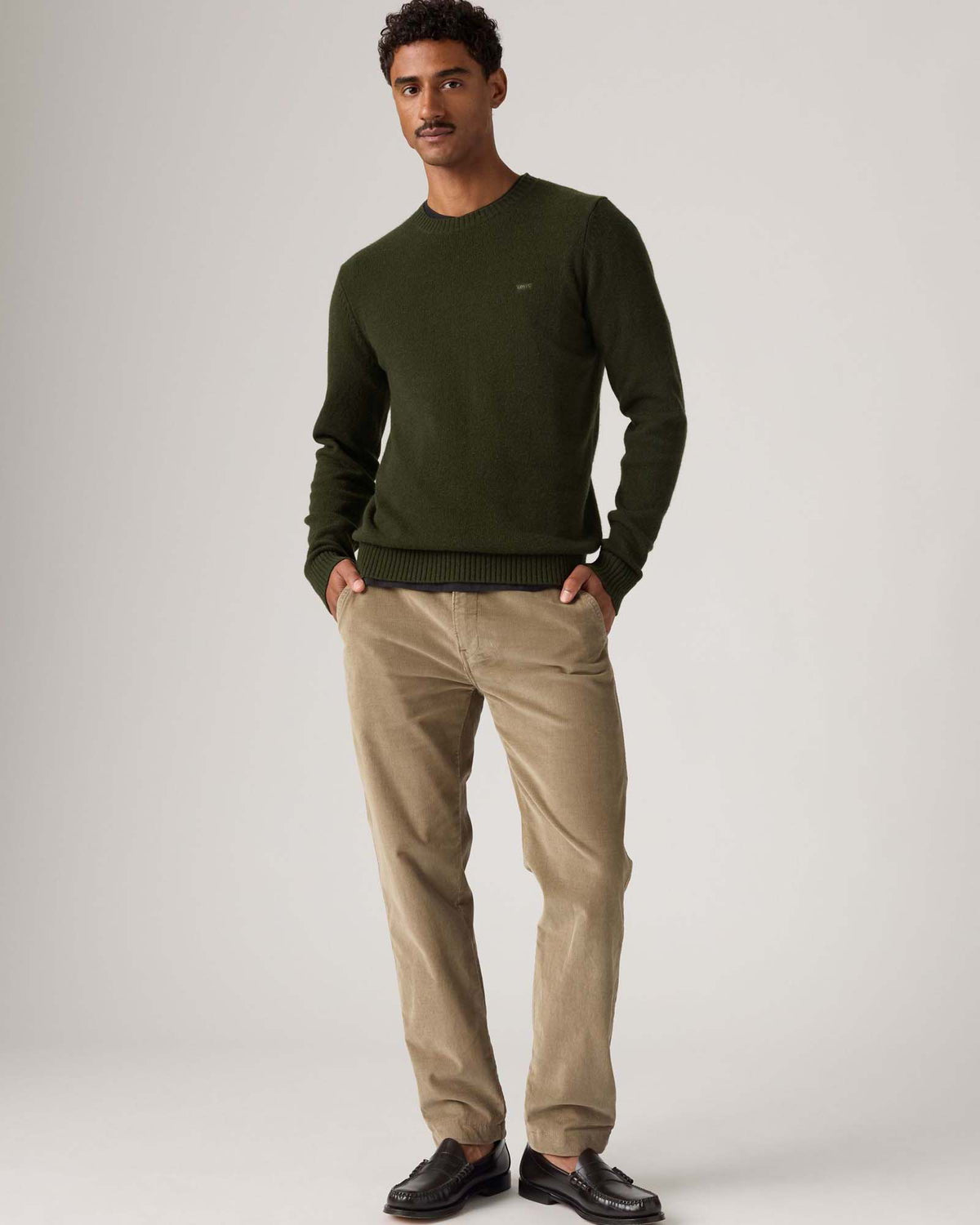 Levi's® XX Chino Standard II Regular Tapered Mens Cords - Timber Wolf