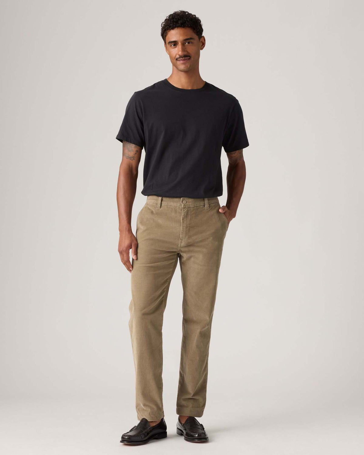 Levi's® XX Chino Standard II Regular Tapered Mens Cords - Timber Wolf
