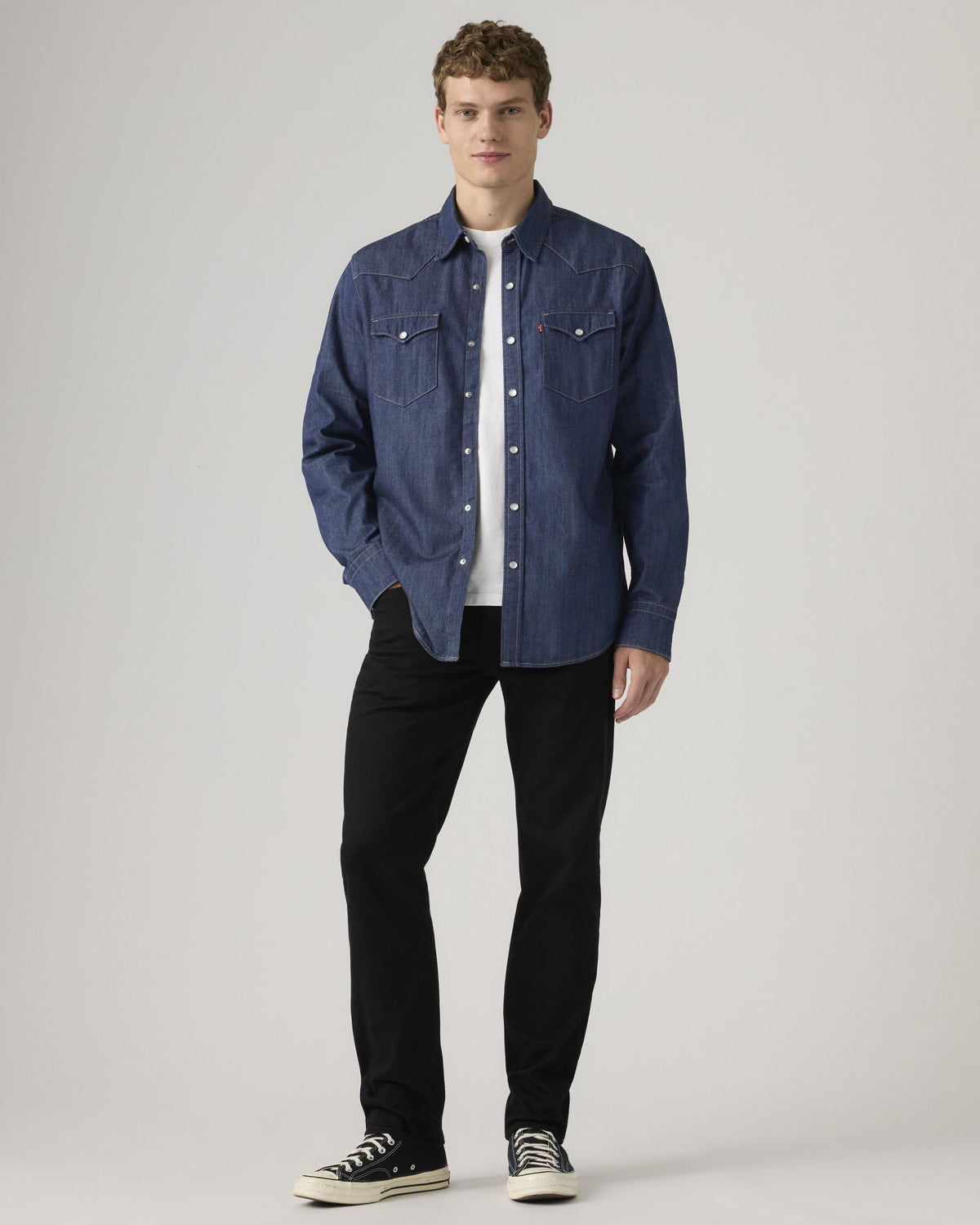 Levi's® 502 Regular Tapered Mens Jeans - Sta-Dark Black | Levi's® Jeans | JEANSTORE