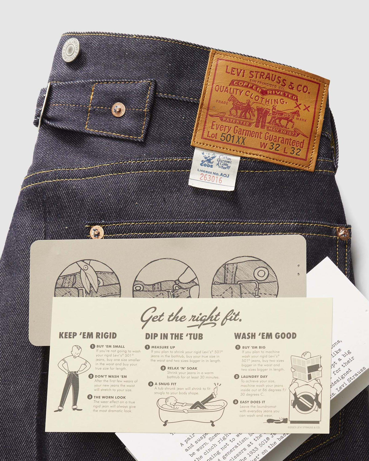 Levi's® Vintage Clothing 1933 501 Selvedge Jeans - 1933 Rigid