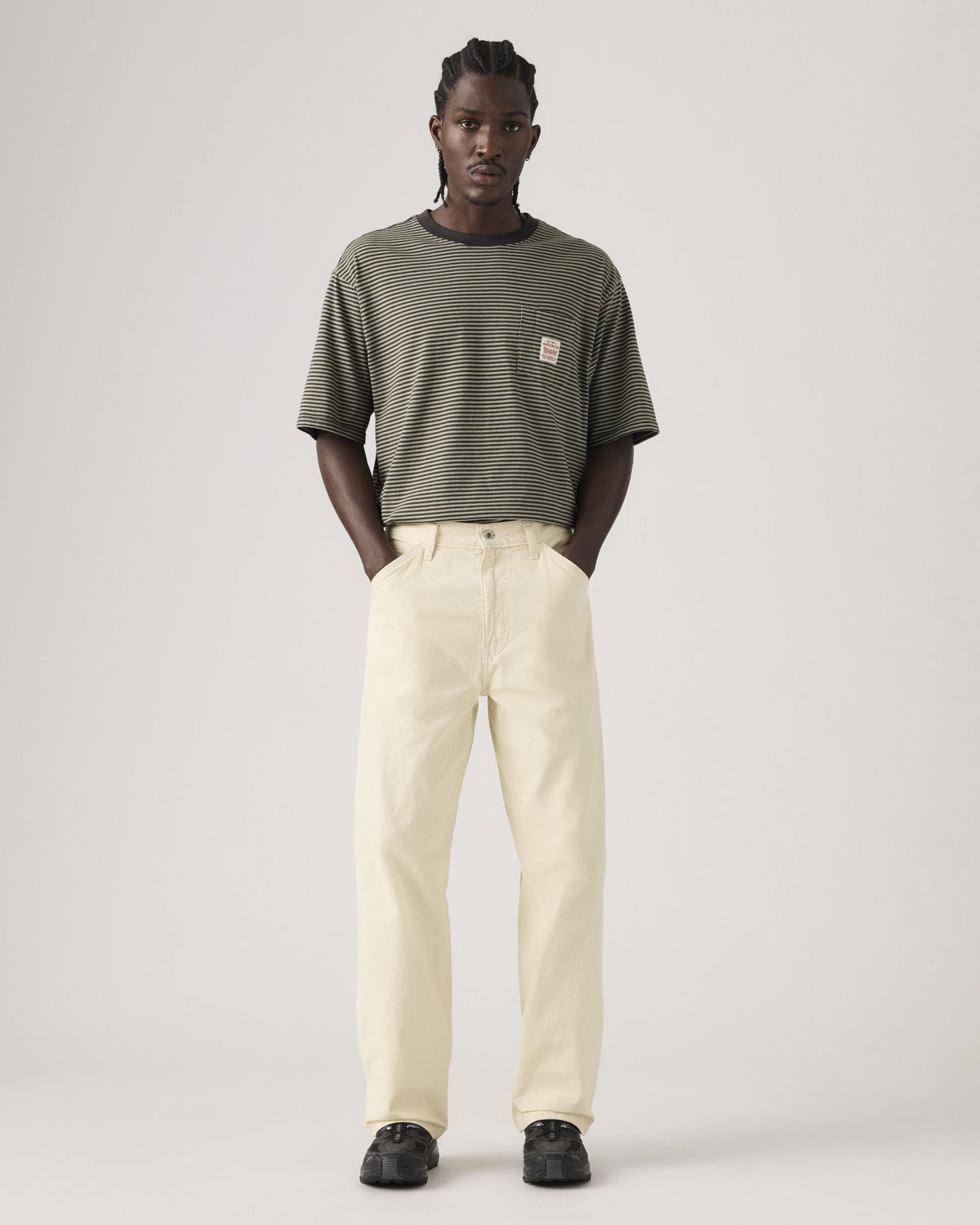 Levi's® Workwear 568 Loose Straight Carpenter Pants - Undyed Ecru Greige | Levi's® Chinos & Trousers | JEANSTORE