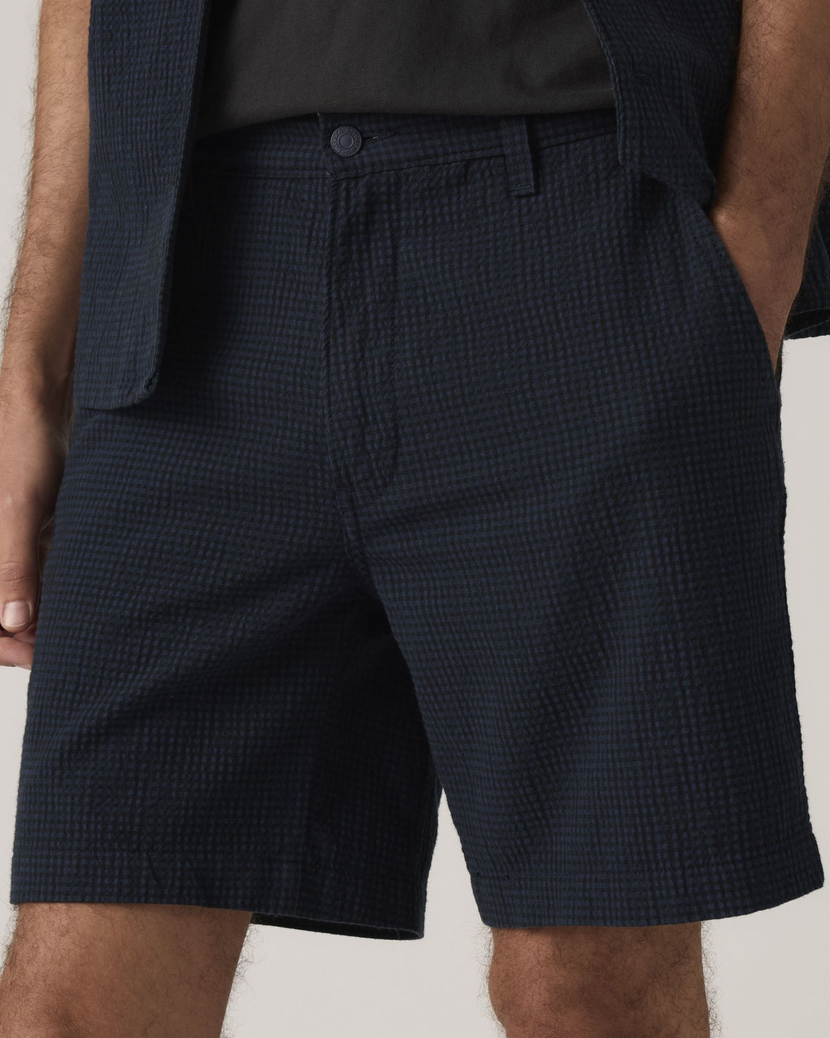 Levi's® XX Chino Authentic Relaxed Shorts II - Cadiz Plaid Navy Seersucker | Levi's® Shorts | JEANSTORE