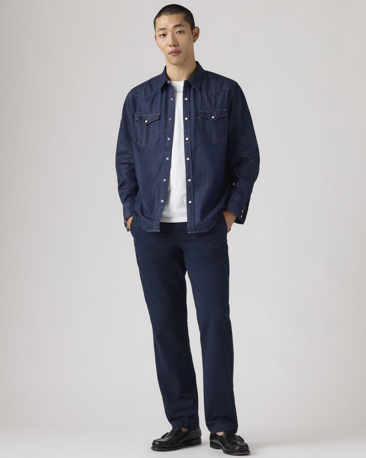Levi's® XX Chino Authentic Relaxed Mens Chinos - Navy Blazer GD