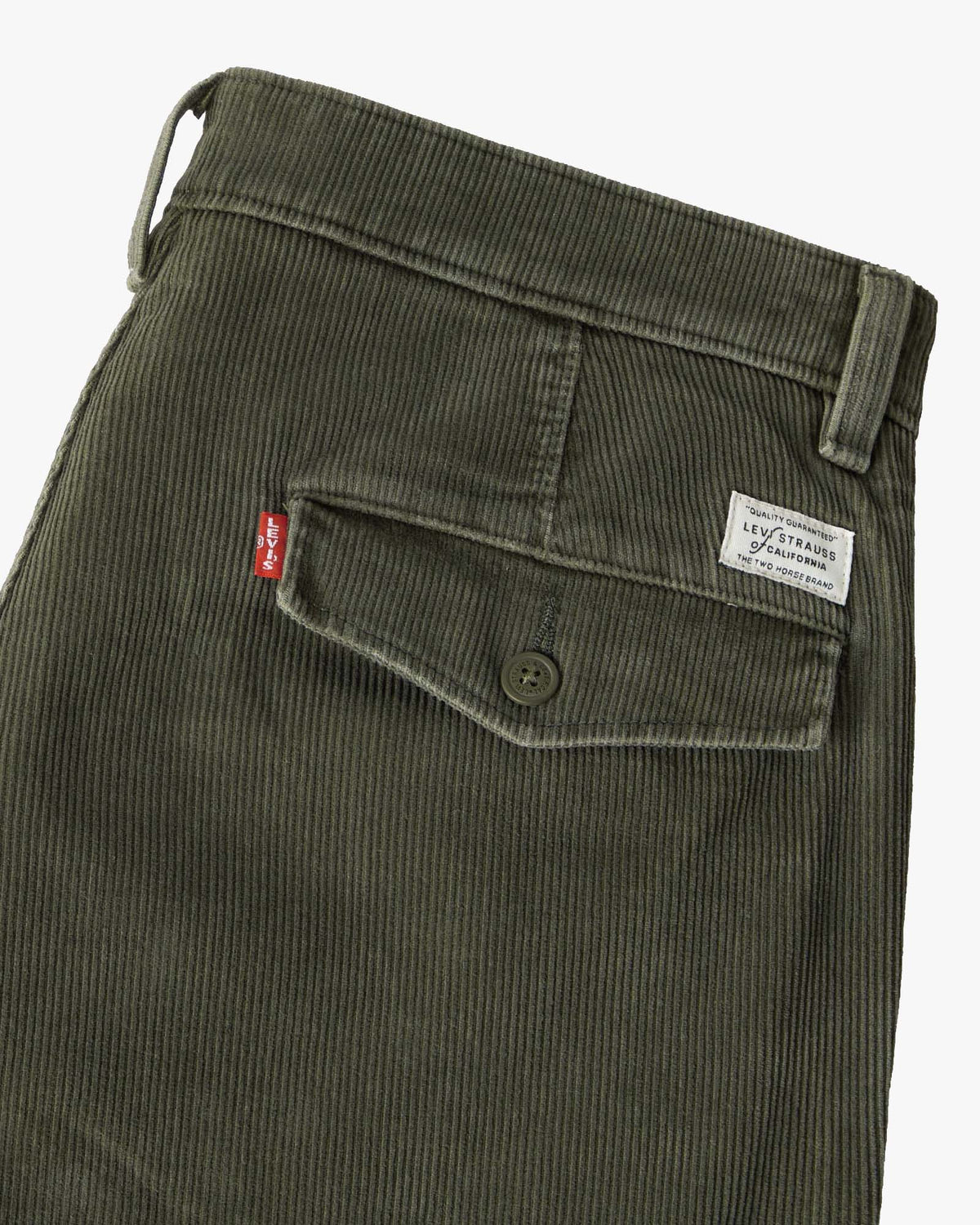 Levi's® XX Chino Authentic Relaxed Straight Mens Cords - Komodo Green