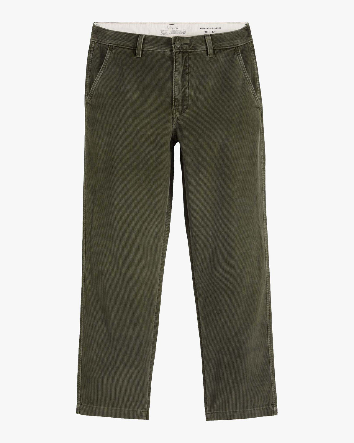 Levi's® XX Chino Authentic Relaxed Straight Mens Cords - Komodo Green
