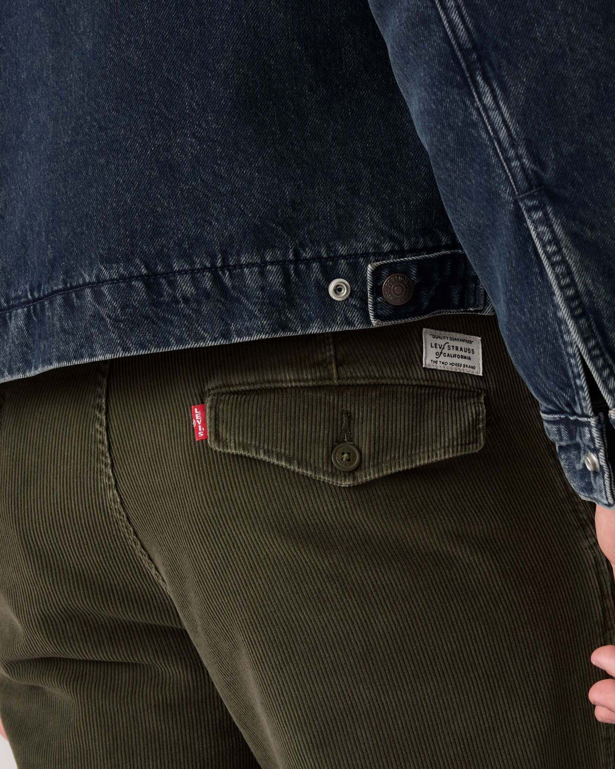 Levi's® XX Chino Authentic Relaxed Straight Mens Cords - Komodo Green