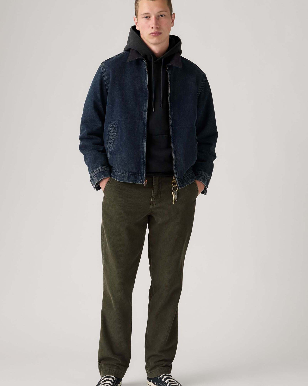 Levi's® XX Chino Authentic Relaxed Straight Mens Cords - Komodo Green