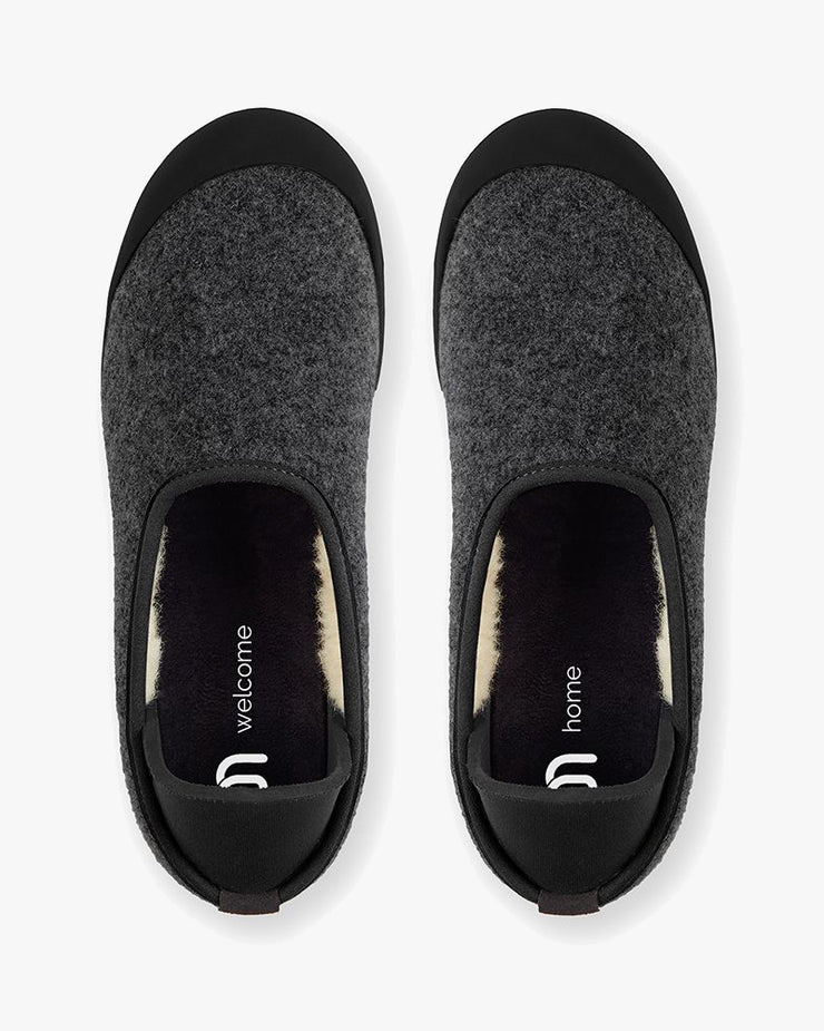 Mahabis Curve Classic Slippers - Dark Grey / Skien Black