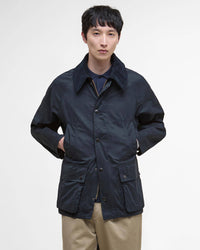 Barbour Heritage Peached Oversized Bedale Casual Jacket - Classic Navy | Barbour Jackets & Coats | JEANSTORE