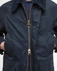 Barbour Heritage Peached Oversized Bedale Casual Jacket - Classic Navy | Barbour Jackets & Coats | JEANSTORE