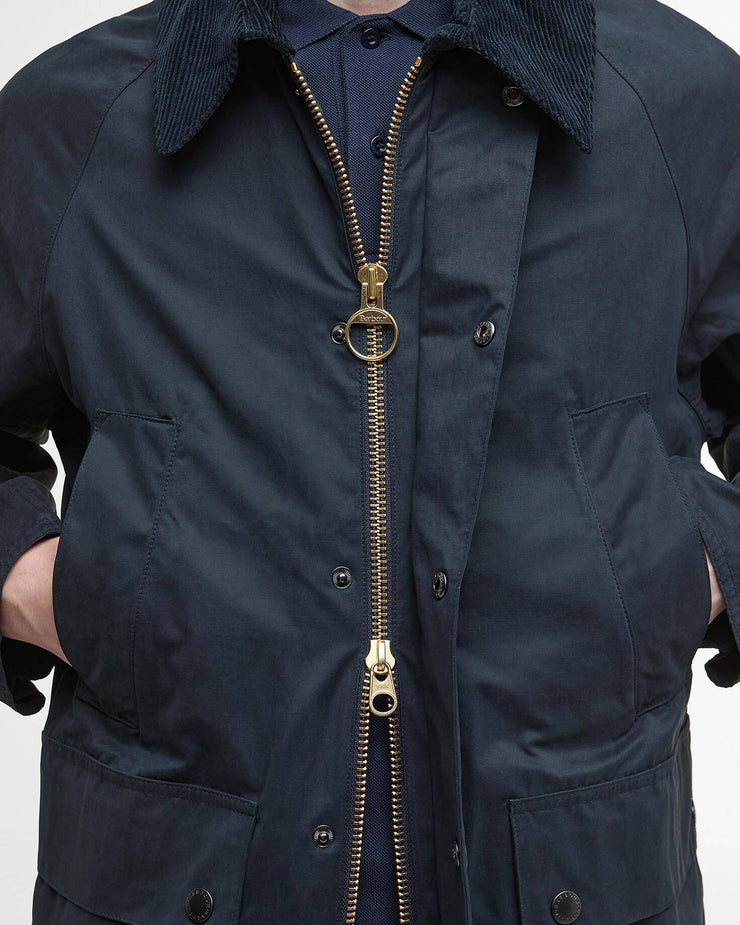 Barbour Heritage Peached Oversized Bedale Casual Jacket - Classic Navy