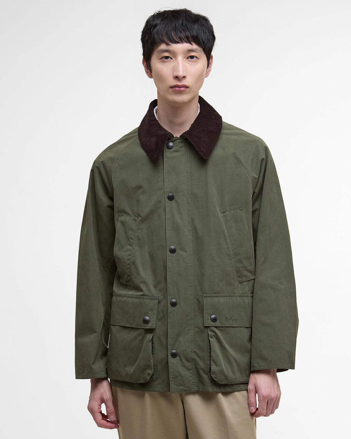 Barbour Heritage Peached Oversized Bedale Casual Jacket - Sage | Barbour Jackets & Coats | JEANSTORE
