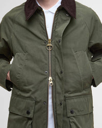 Barbour Heritage Peached Oversized Bedale Casual Jacket - Sage | Barbour Jackets & Coats | JEANSTORE