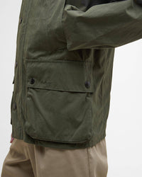 Barbour Heritage Peached Oversized Bedale Casual Jacket - Sage | Barbour Jackets & Coats | JEANSTORE