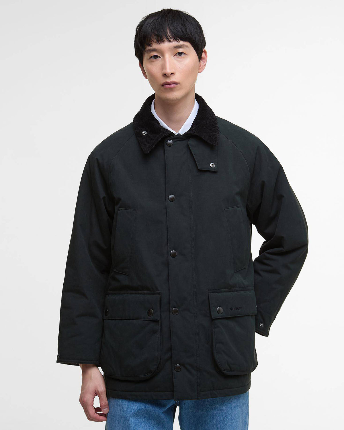 Barbour Heritage Oversized Padded Bedale Jacket - Black | Barbour Jackets & Coats | JEANSTORE
