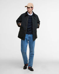 Barbour Heritage Oversized Padded Bedale Jacket - Black | Barbour Jackets & Coats | JEANSTORE