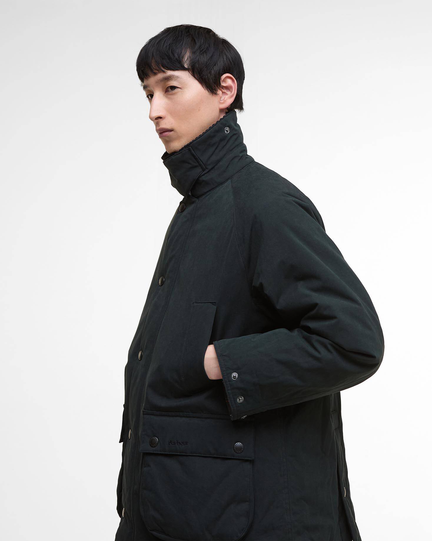 Barbour Heritage Oversized Padded Bedale Jacket - Black