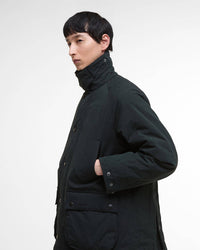 Barbour Heritage Oversized Padded Bedale Jacket - Black | Barbour Jackets & Coats | JEANSTORE