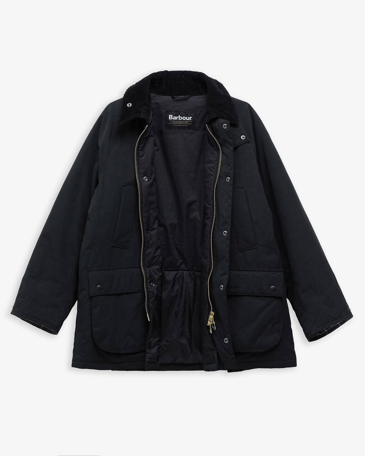 Barbour Heritage Oversized Padded Bedale Jacket - Black | Barbour Jackets & Coats | JEANSTORE