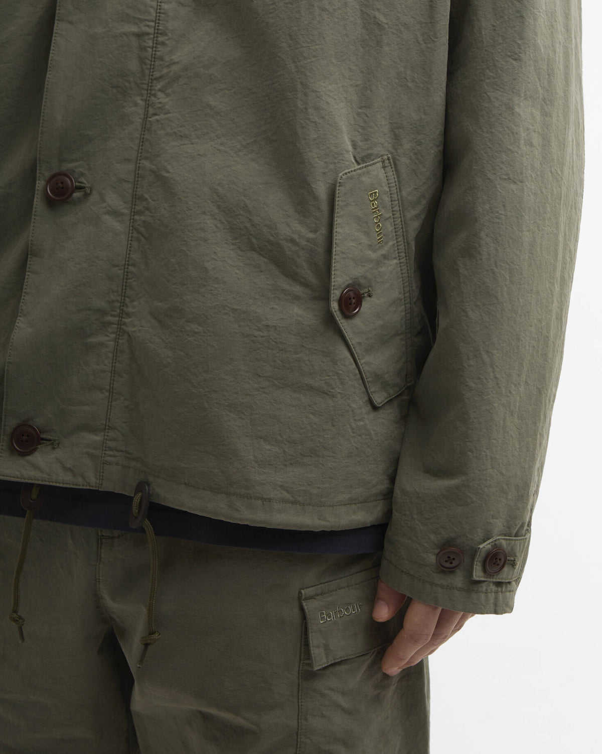 Barbour Heritage Westoe Mac Jacket - Army Green