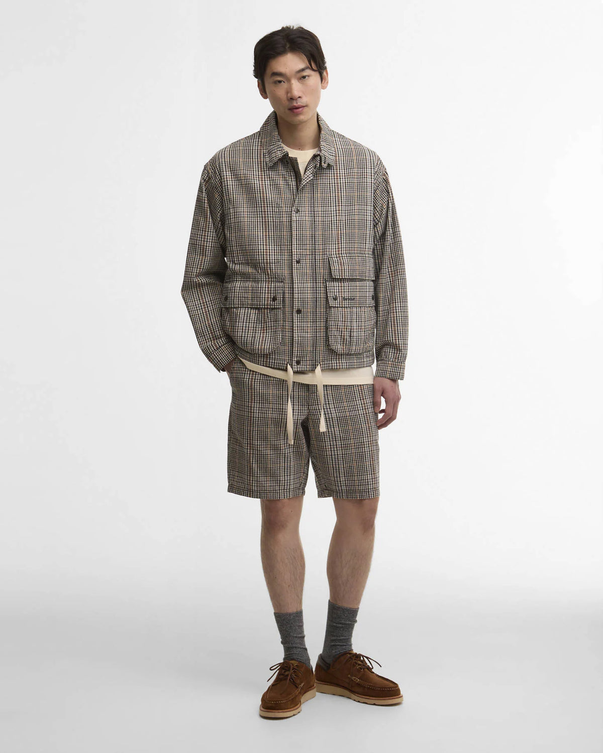 Barbour Heritage Westoe Check Casual Jacket - Neutral Check