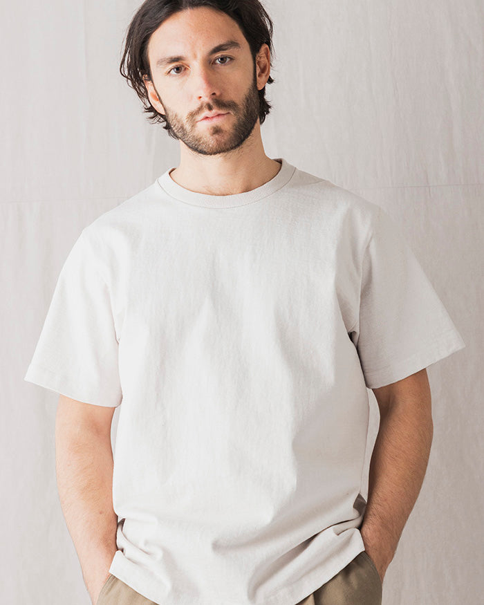 Jackman Dotsume Tee - Rosin White