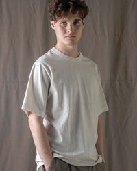 Jackman Pigment Dyed Lead Off Tee - Faded Ivory | Jackman T Shirts | JEANSTORE