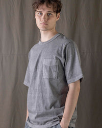 Jackman Pigment Dyed Pocket Tee - Faded Medium Grey