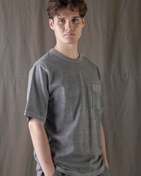 Jackman Pigment Dyed Pocket Tee - Faded Medium Grey