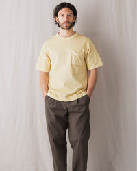 Jackman Pigment Dyed Pocket Tee - Faded Butter