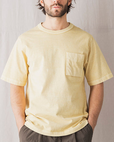 Jackman Pigment Dyed Pocket Tee - Faded Butter