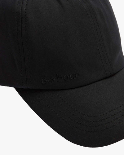 Barbour Heritage Waxed Sports Cap - Classic Black