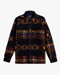 Portuguese Flannel Mia Wool Overshirt - Navy