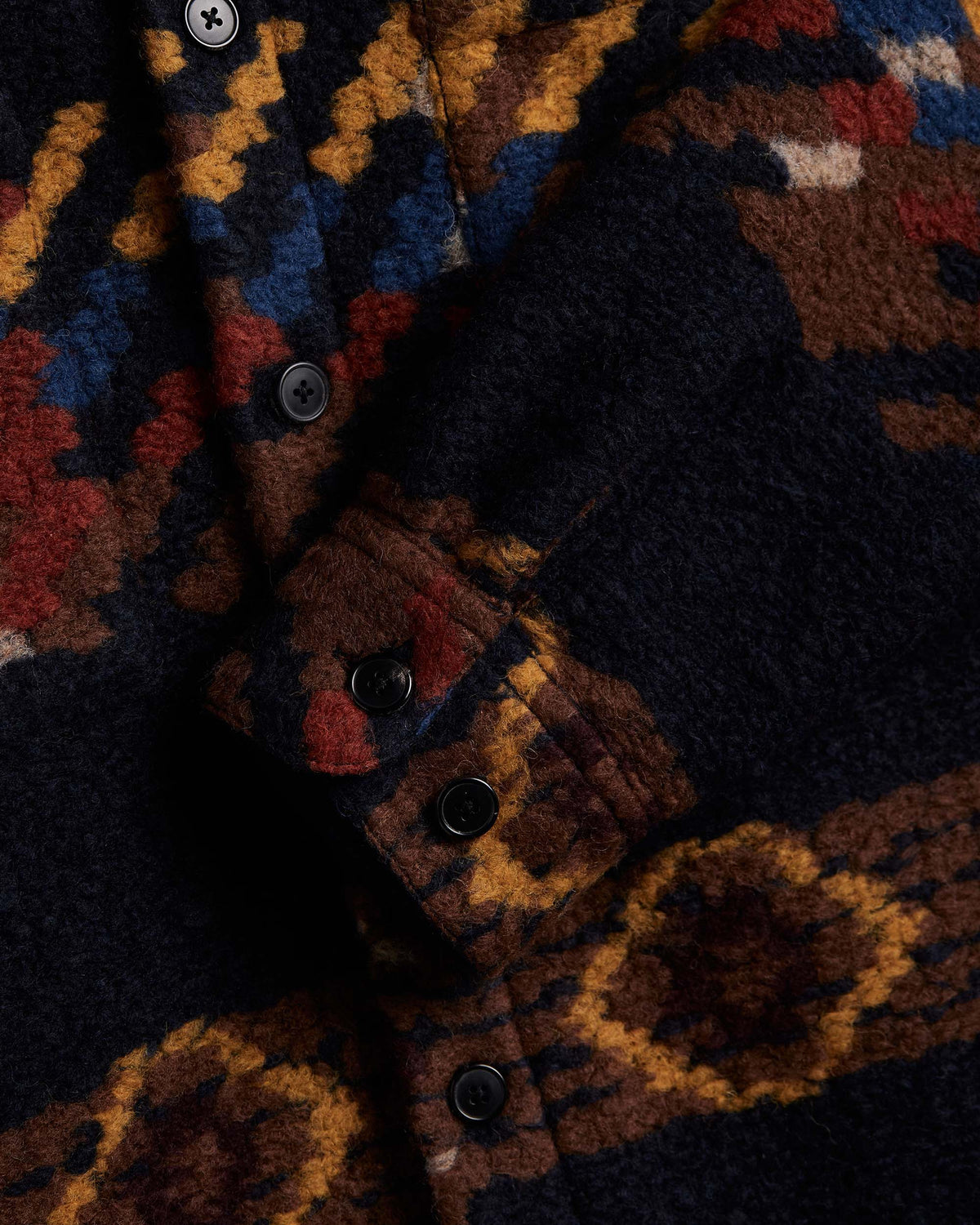 Portuguese Flannel Mia Wool Overshirt - Navy