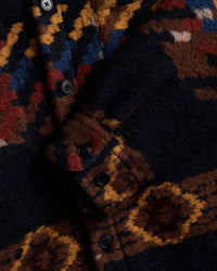 Portuguese Flannel Mia Wool Overshirt - Navy