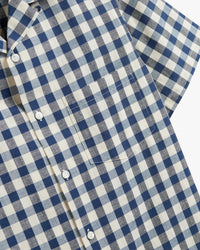 Portuguese Flannel Midwest Check Shirt - Blue / White