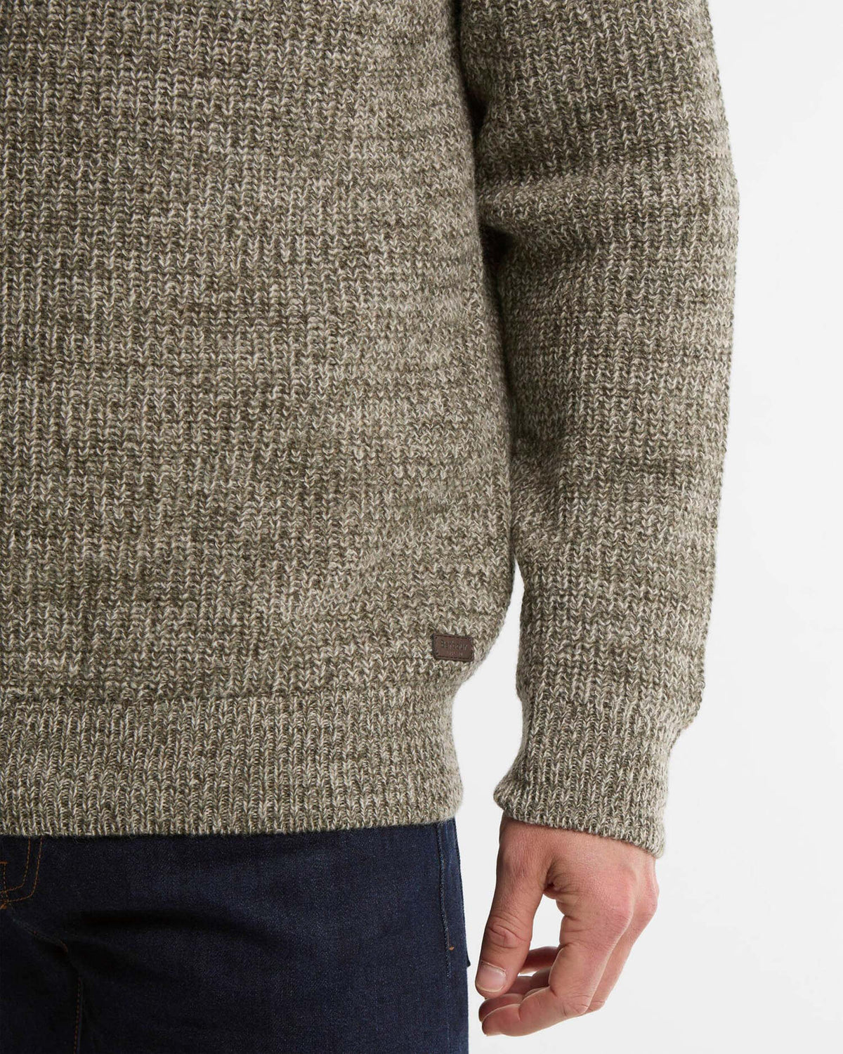Barbour Heritage Horseford Crew Neck Jumper - Shadow Green