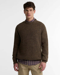 Barbour Heritage Horseford Crew Neck Jumper - Camel | Barbour Sweaters & Knitwear | Jeanstore