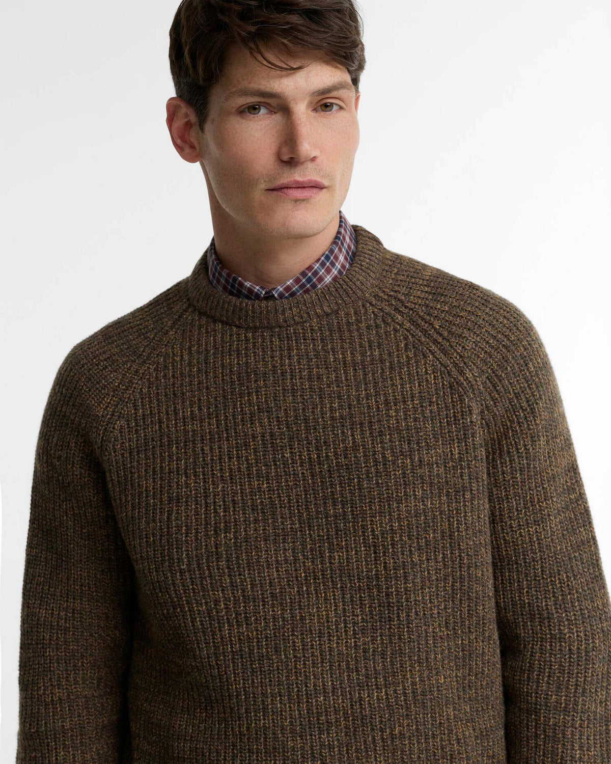 Barbour Heritage Horseford Crew Neck Jumper - Camel | Barbour Sweaters & Knitwear | Jeanstore
