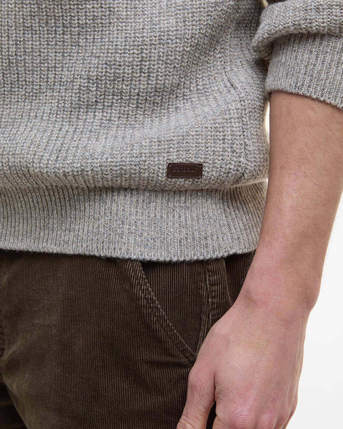 Barbour Heritage Horseford Crew Neck Jumper - Stone