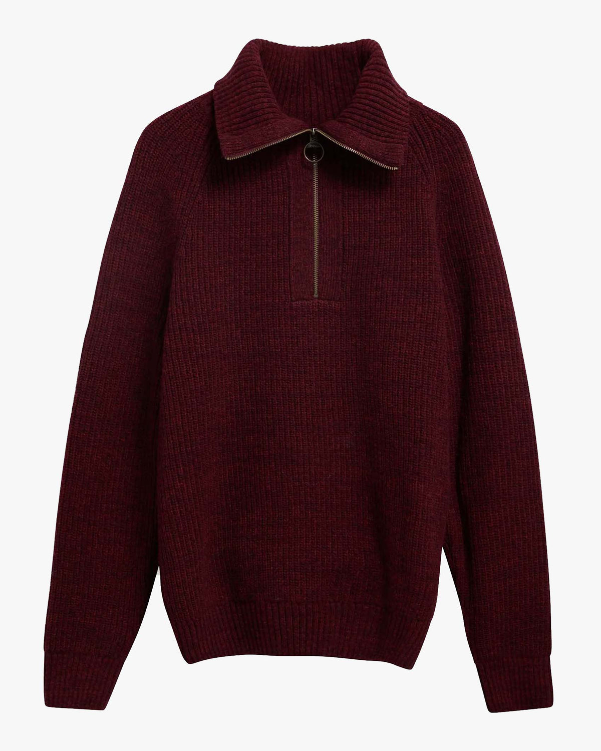 Barbour Heritage Riggbay Half Zip Jumper - Chestnut | Barbour Sweaters & Knitwear | Jeanstore