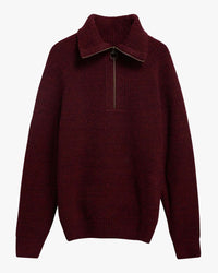 Barbour Heritage Riggbay Half Zip Jumper - Chestnut | Barbour Sweaters & Knitwear | Jeanstore