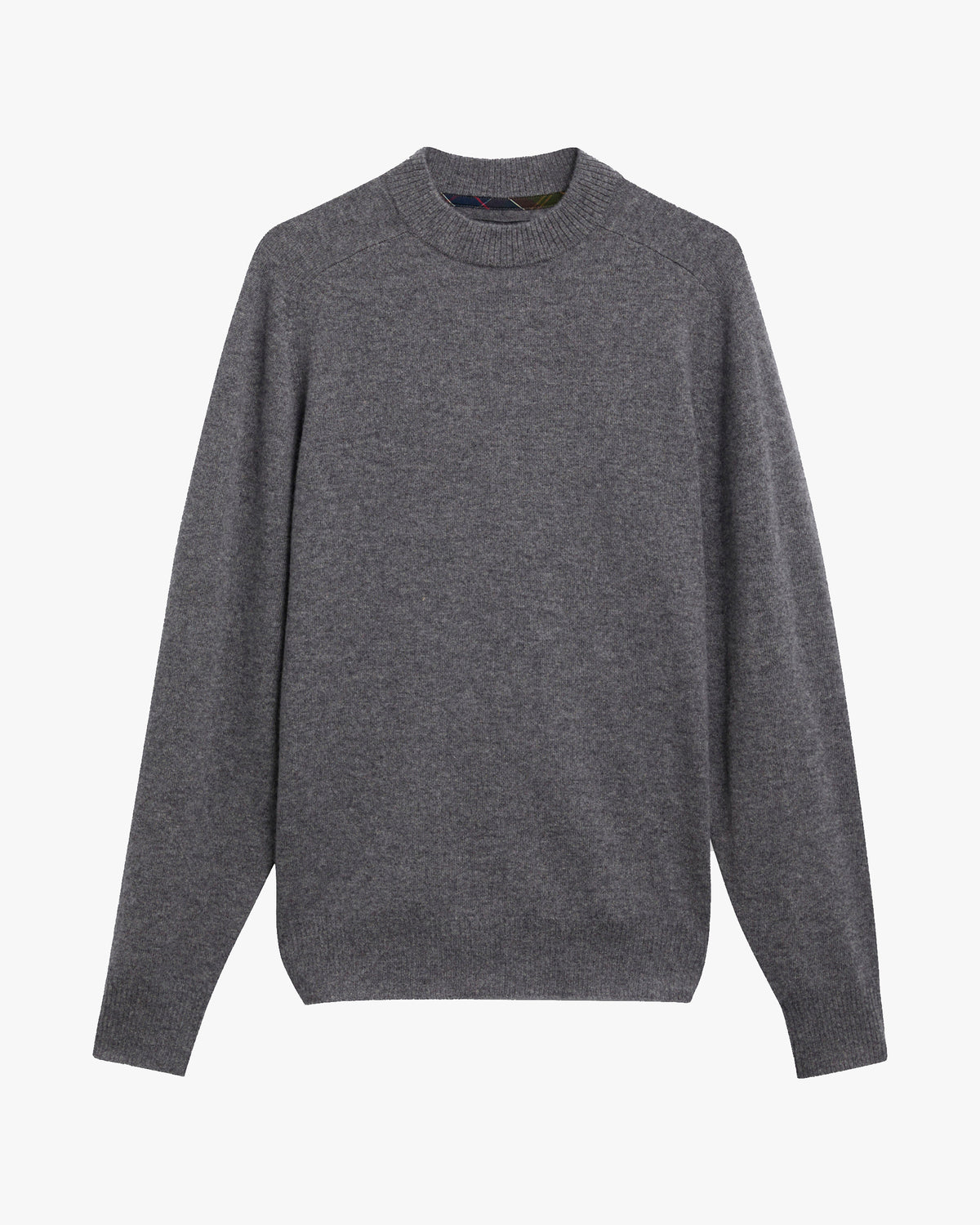 Barbour Heritage Pure Cashmere Crew Neck Jumper - Pewter