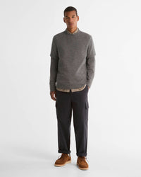 Barbour Heritage Pure Cashmere Crew Neck Jumper - Pewter