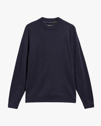 Barbour Heritage Pure Cashmere Crew Neck Jumper - Navy