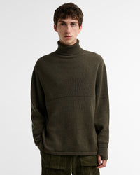 Barbour x Norbit Funnel Neck Jumper - Olive