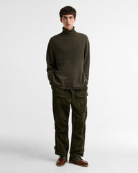 Barbour x Norbit Funnel Neck Jumper - Olive