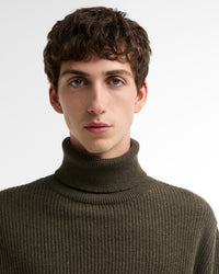 Barbour x Norbit Funnel Neck Jumper - Olive