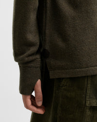 Barbour x Norbit Funnel Neck Jumper - Olive